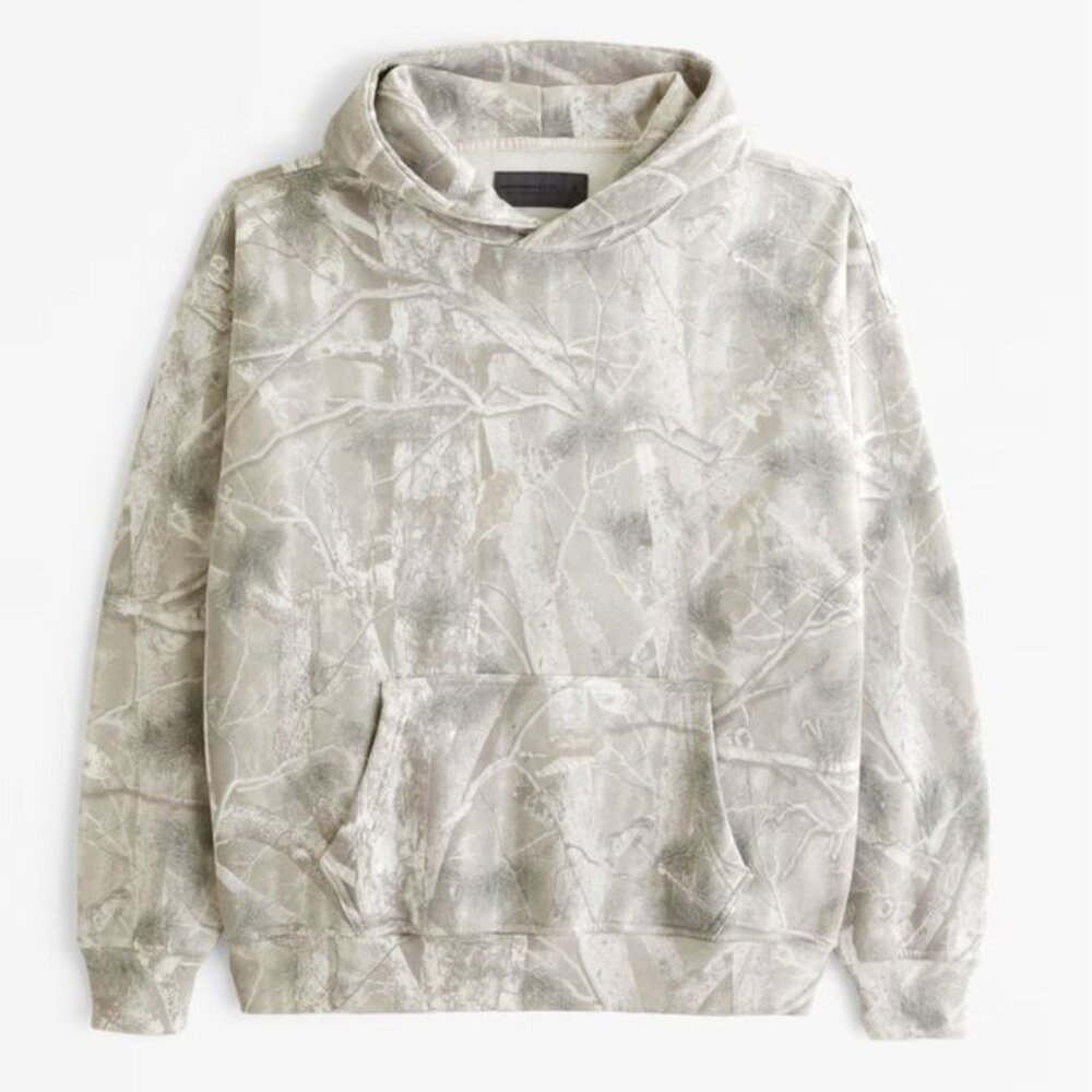 NWT Abercrombie Camo Essential Popover Hoodie